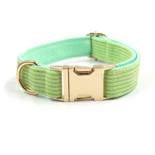 Collier de chien en velours côtelé - Phoesky - Motif rayé - Gravé au laser - Respirant - Boucle en métal - Réglable
