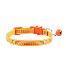 Collier pour animaux en nylon - Phoesky - Réfléchissant - Rembourré - Motif à pois - Orange - 20-28 cm - Style moderne
