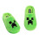 Minecraft (4 UK, Green/Grey) Minecraft Boys Creeper Printed Slippers 2