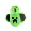 Minecraft (4 UK, Green/Grey) Minecraft Boys Creeper Printed Slippers 6