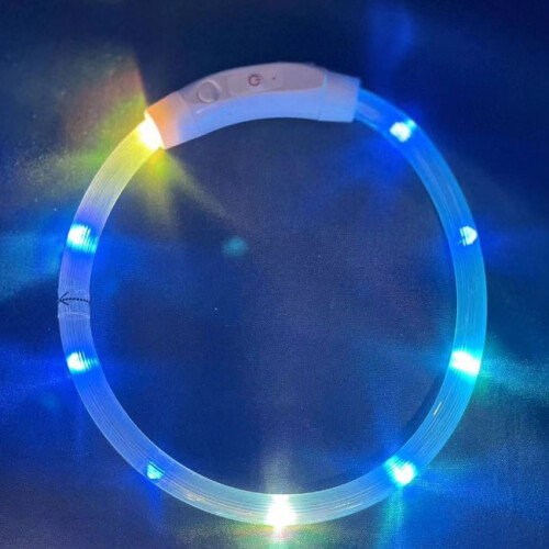 Κολάρο για κατοικίδια Phoesky LED Φόρτιση USB Πολύχρωμες