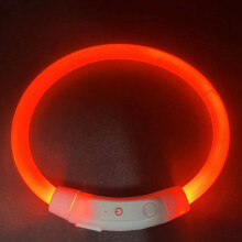 LED-koiranpanta - Phoesky - USB-lataus - Kuituoptiikka - Oranssi - Säädettävä koko - 40/50/70 cm
