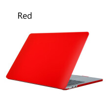 Macbookhoes - RNCYN - Milieuvriendelijk - Compatibel met Macbook Air 13.6 M2 2022 - Hard plastic - Rood