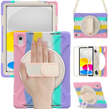 Schokbestendige hoes voor iPad Air 5 - RNCYN - Compatibel met iPad Air 5e generatie - Afmetingen 10,9 inch