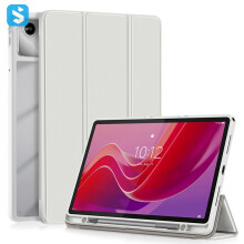 Hoesje voor Lenovo M11 tablet - RNCYN - PU-leer - Drievoudig opvouwbaar - Effen kleur - Compatibel met Lenovo M11