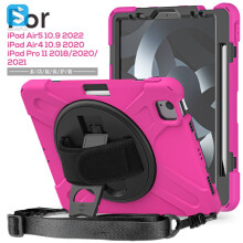 Robuuste tablethoes - RNCYN - Compatibel met iPad Pro 11 - Compatibel met iPad Air 4/5 - Leer - 10,2 inch