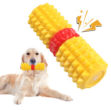 Hundekauspielzeug - Phoesky - Bissfest - Interaktiv - Quietschgeräusch - Gelb - 16 x 5 x 5 cm