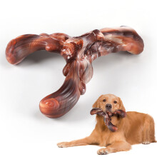 Phoesky Nylon-Hundespielzeug - Knochenform - Unzerstörbar - Für Hunde mit starkem Kauinstinkt - Braunes Holz