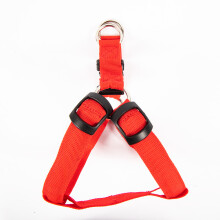 Phoesky LED-Hundegeschirr - Verstellbar - Komfortabel - Brustgurt - USB-Ladefunktion - Rot - Nylon