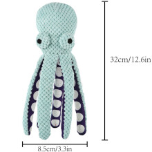 Piepend octopus hondenspeeltje - Phoesky - 32x8,5 cm - Anti-sloop - Verlicht verveling - Gezelschap