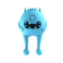 Milieuvriendelijk kauwspeelgoed voor huisdieren - Phoesky - Interactieve puzzel - Klein monstertje - Siliconen - Honden en katten