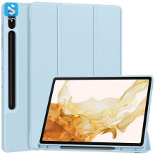 Tablethoes van PU-leer - RNCYN - Samsung Galaxy Tab S9 Plus - Blauw - TPU + PU - 12,4 inch - Beschermend - OPP-zakje