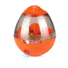 Giocattolo rompicapo per cani Phoesky - Distributore di cibo - Regolabile - Resistente - Arancione - Materiale ABS/PP