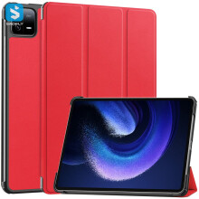 Tablethoes van PU-leer - RNCYN - Valbestendig - Effen kleur - Compatibel met Xiaomi iPad 6/6 Pro - PC + PU-materiaal