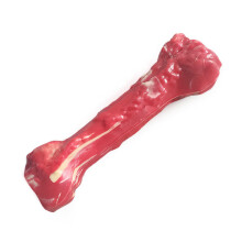 Hondenspeeltje om op te kauwen - Phoesky - Botvormig - Natuurlijk rubber - Rood - 20,5 x 9 cm - Interactief