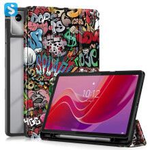 Lenovo tablethoes - RNCYN - Gelakt PU-leer - Compatibel met Lenovo Tab M11 TB330FU 2024