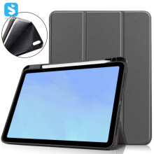 iPad Air 11 Tablethoes - RNCYN - PU-leer - Ultradun - Drievoudig opvouwbaar - Pennenhouder - Automatische slaap-/waakfunctie - Magnetisch