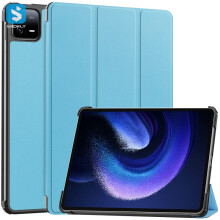 PU-leren tablethoes - RNCYN - Valbestendig - Effen kleur - Compatibel met Xiaomi iPad 6/6 Pro - PC + PU-materiaal
