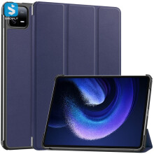 Tablethoes van PU-leer - RNCYN - Valbestendig - Effen kleur - Compatibel met Xiaomi iPad 6/6 Pro - PC + PU-materiaal