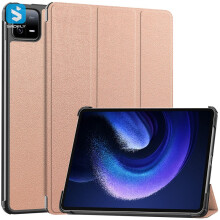 PU-leren tablethoes - RNCYN - Valbestendig - Effen kleur - Compatibel met Xiaomi iPad 6/6 Pro - PC + PU-materiaal