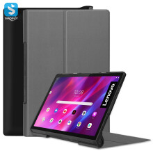 Tablethoes - RNCYN - Ultradun - Drievoudig opvouwbaar - Compatibel met: Lenovo Yoga Tab11 YT-J706F J706X - Grijs