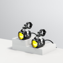 Motorrad-LED-Scheinwerfer - RNCYN - IP68 wasserdicht - Modell K11U - Schwarz - Aluminiumlegierung - Borosilikatglas