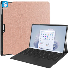 Beschermhoes voor tablet - RNCYN - PU-leer - Compatibel met Surface Pro 9 - Verstevigde bescherming - Elegant ontwerp