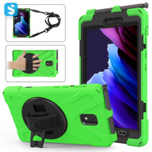 Schokbestendige tablethoes - RNCYN - Voor Samsung Tab Active 2 - 8 inch - Siliconen + PC - Polsbandje - Populaire stijl