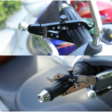 Clip per acceleratore da manubrio moto - RNCYN - Universale - Sicurezza migliorata - Alluminio - Dimensioni 13,5x5 cm