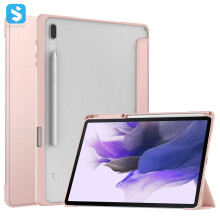 Schokbestendige tablethoes - RNCYN - Transparant - Compatibel met Samsung Galaxy Tab S7 FE T736