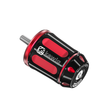 Terminali manubrio moto - RNCYN - Rosso - Lega di alluminio 6063 - Lavorazione CNC - Anodizzato