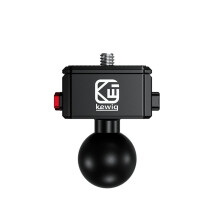 Soporte para cámara de bicicleta/moto RNCYN - Liberación rápida - Cabezal de bola de TPU de 2,5 cm - Tornillo de 6 mm - Compatible con Insta360