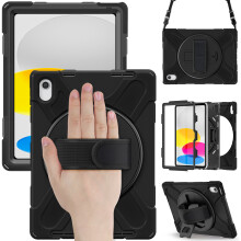 Schokbestendige hoes voor iPad Air 5 - RNCYN - Geïntegreerde polsband - Compatibel met iPad Air 5e generatie - Duurzame materialen
