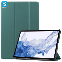 Opvouwbare hoes voor Samsung Galaxy Tab S8 tablet - RNCYN - Ultradun - PU-leer - 3-voudig opvouwbaar