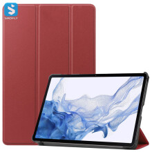 Hoesje voor Samsung Galaxy Tab S8 tablet - RNCYN - Ultradun - PU-leer - Drievoudig opvouwbaar - Compatibel met Samsung Galaxy Tab S8