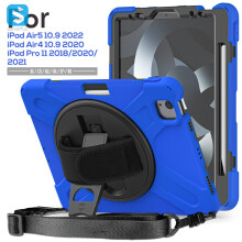Robuuste tablethoes - RNCYN - Compatibiliteit: iPad Pro 11, iPad Air 4/5 - Materialen: TPU, PC, siliconen
