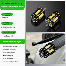 Terminali manubrio moto - RNCYN - Lega di alluminio - Antiurto - Facili da installare - Leggeri - Compatibili con UHR150