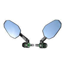 Rétroviseur moto anti-éblouissement - RNCYN - Antireflet - Imperméable - Antibuée - Pliable - Tête sphérique extensible