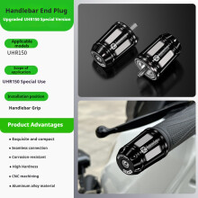 Terminali manubrio moto - RNCYN - Lega di alluminio - Antiurto - Facili da installare - Leggeri - Compatibili con UHR150