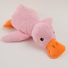 Rustgevend eendje voor honden - Phoesky - Geel - Roze - Onverwoestbaar pluche - Ingebouwde pieper - Ananasfluweel