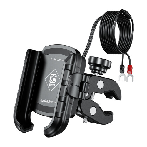 Suporte para celular para motocicleta-RNCYN-Rotação de 360-Antifurto-À prova d'água IP66-Compatível com celulares de 5,4 a 7,2 polegadas