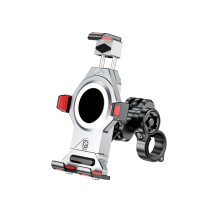 Suporte para celular de motocicleta com carregador sem fio - RNCYN - Carregamento rápido Qi de 15W - Compatível com celulares de 11,9 a 18,3 cm