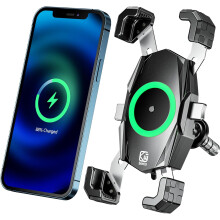 Držiak na telefón na motocykel - RNCYN - Automatické uzamknutie - Rýchle uvoľnenie - Bezdrôtové nabíjanie - USB C