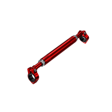 Telescopische stuurverlenger voor motorfietsen - RNCYN - Rood - 22 mm stuur - Verstelbare lengte 256-376 mm