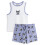 Hello Kitty (Large) Hello Kitty Vest and Shorts Pyjama Set (Womens Purple) 1