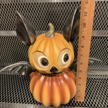Halloween Enge Vleermuis Pompoen Ornamenten Pompoen Vormige Huisdecoratie Hars Schattige Vleermuis Decoratie A