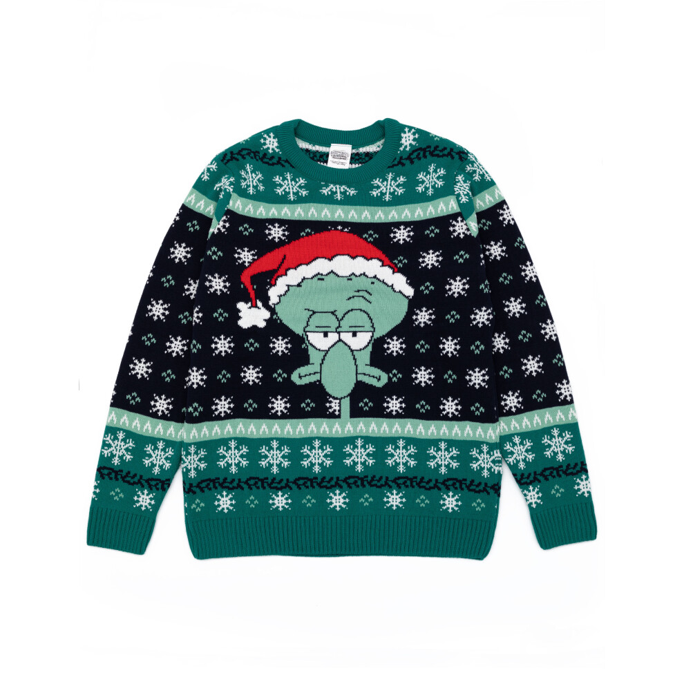Spongebob Squarepants (Xx-Large) Christmas Jumper (Mens Green)