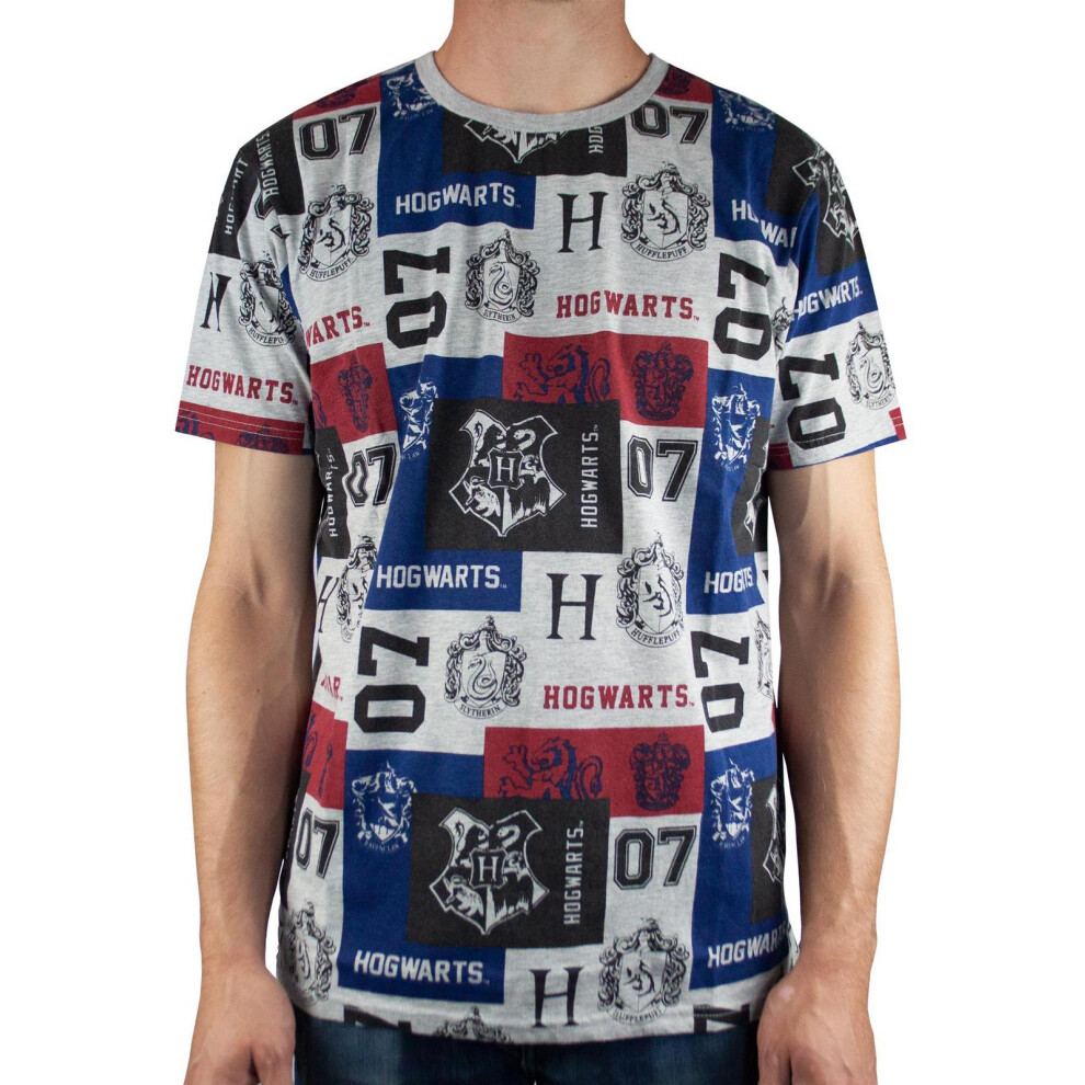 Harry Potter (X-Large) Short Sleeved T-Shirt (Mens Grey)