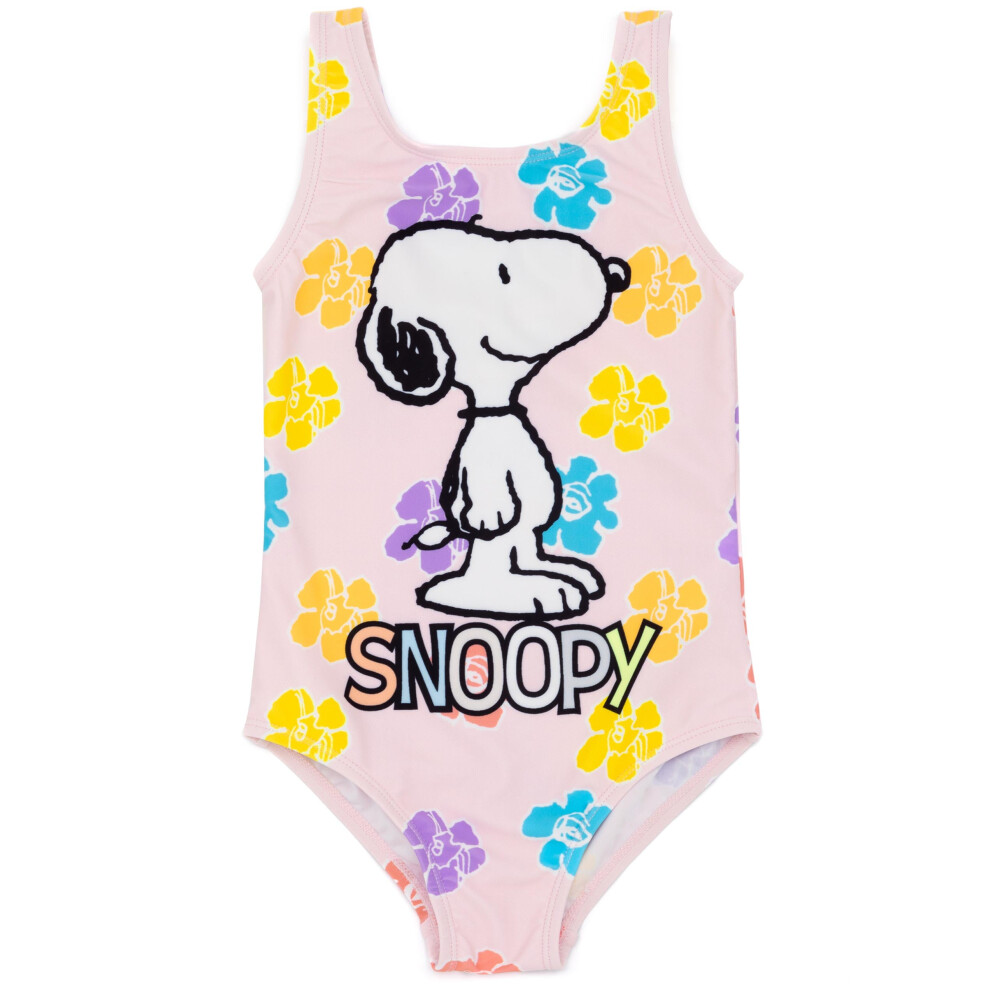 Peanuts (3-4 Years) 1 Piece Swimming Costume (Girls Pink)