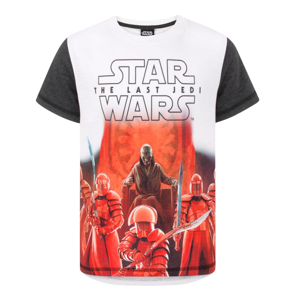Star Wars (9-10 Years) Short Sleeved T-Shirt (Boys White)